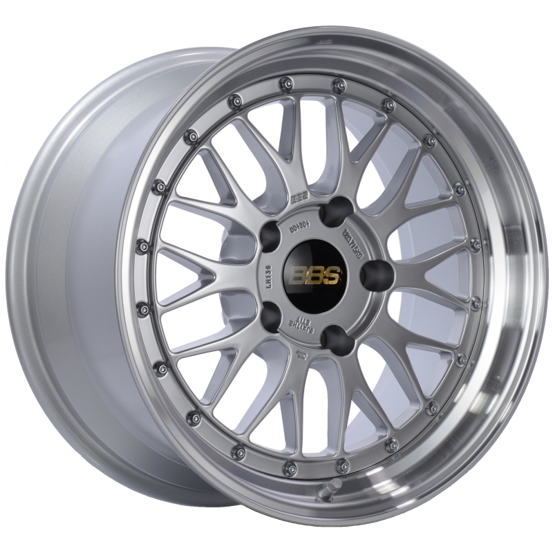 BBS LM 17x9 5x130 ET17 CB71.6 Diamond Silver Center Diamond Cut Lip Wheel LM136DSPK