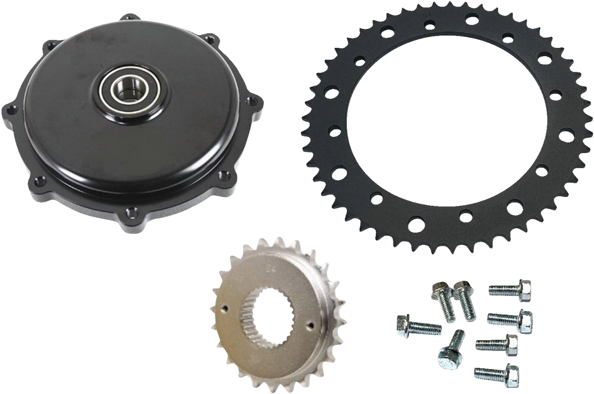 DRAG SPECIALTIES Conversion Sprocket Kit - Chrome 201406