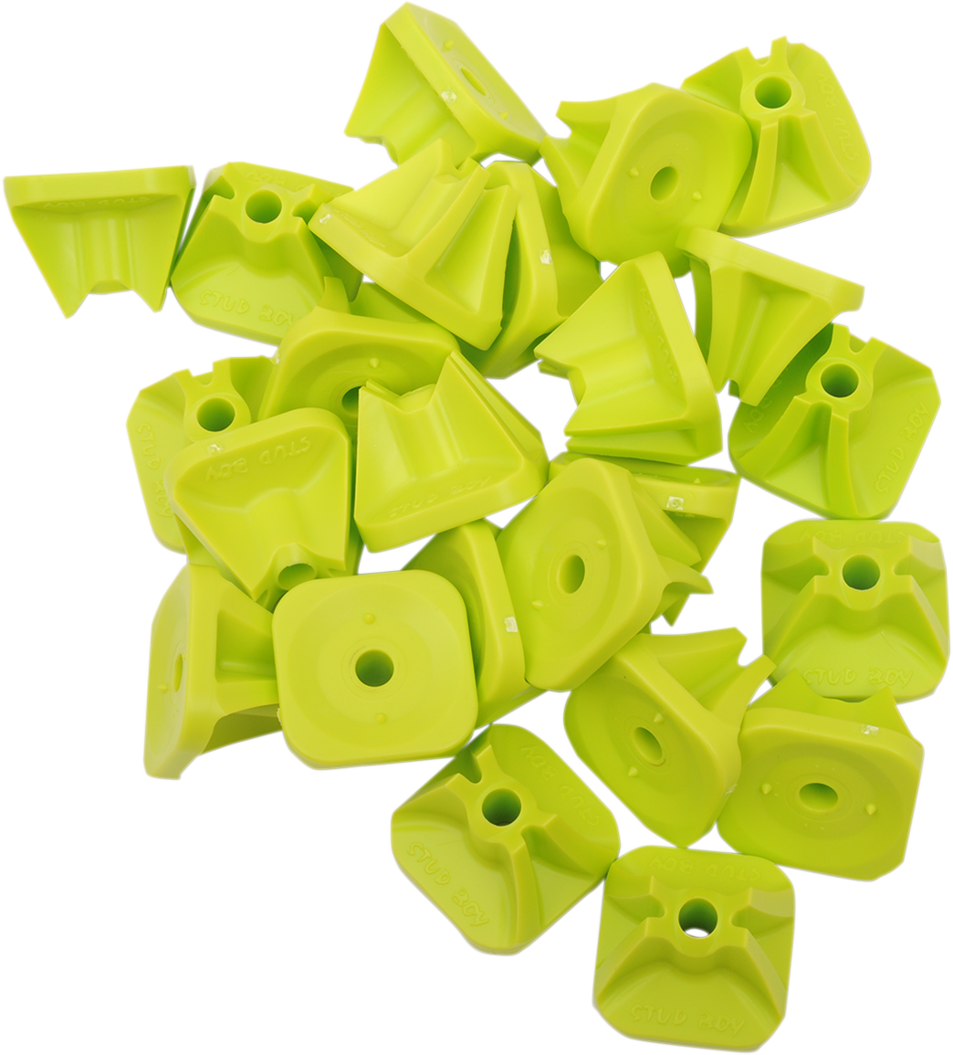 STUD BOY Single Backer Plates - Hi-viz Green - 24 Pack 2513-P1-HVG