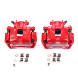 Power Stop 02-07 Mitsubishi Lancer Front Red Calipers w/Brackets - Pair