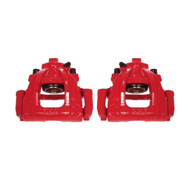 Power Stop 02-06 Mini Cooper Front Red Calipers w/Brackets - Pair S2776