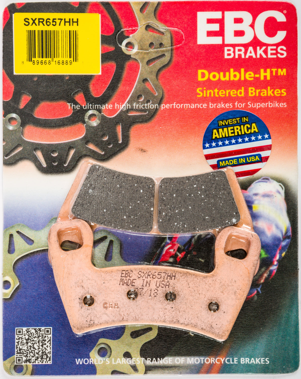 EBC Brake Pads Sxr657hh Sintered Sxr Series SXR657HH