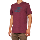 100% Icon T-Shirt - Maroon - Small 20000-00030