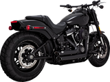 VANCE & HINES Shortshots Staggered Exhaust System - Matte Black Softail  2018-2023 47333