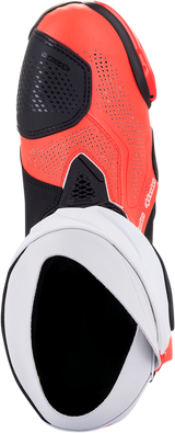 ALPINESTARS Supertech V Boots - Black/Fluo Red/White - US 9 / EU 43 2220121-124-43