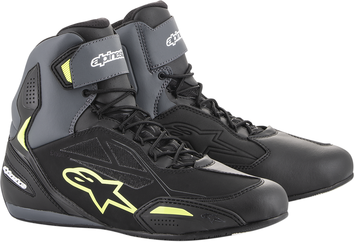 ALPINESTARS Faster-3 Drystar® Shoes - Black/Gray/Yellow - US 7 2540719175-7