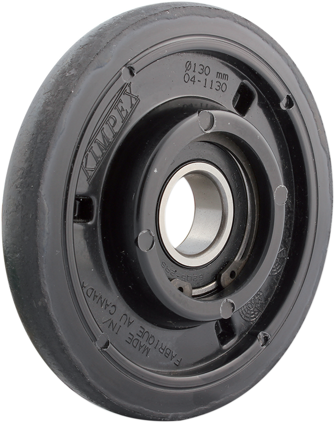 KIMPEX Idler Wheel with Bearing 6205-2RS - Black - Group 14 - 130 mm OD x 1" ID 298957