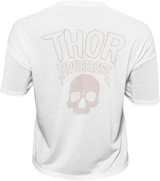 THOR Women's Metal Crop Top - White - XL 3031-4003