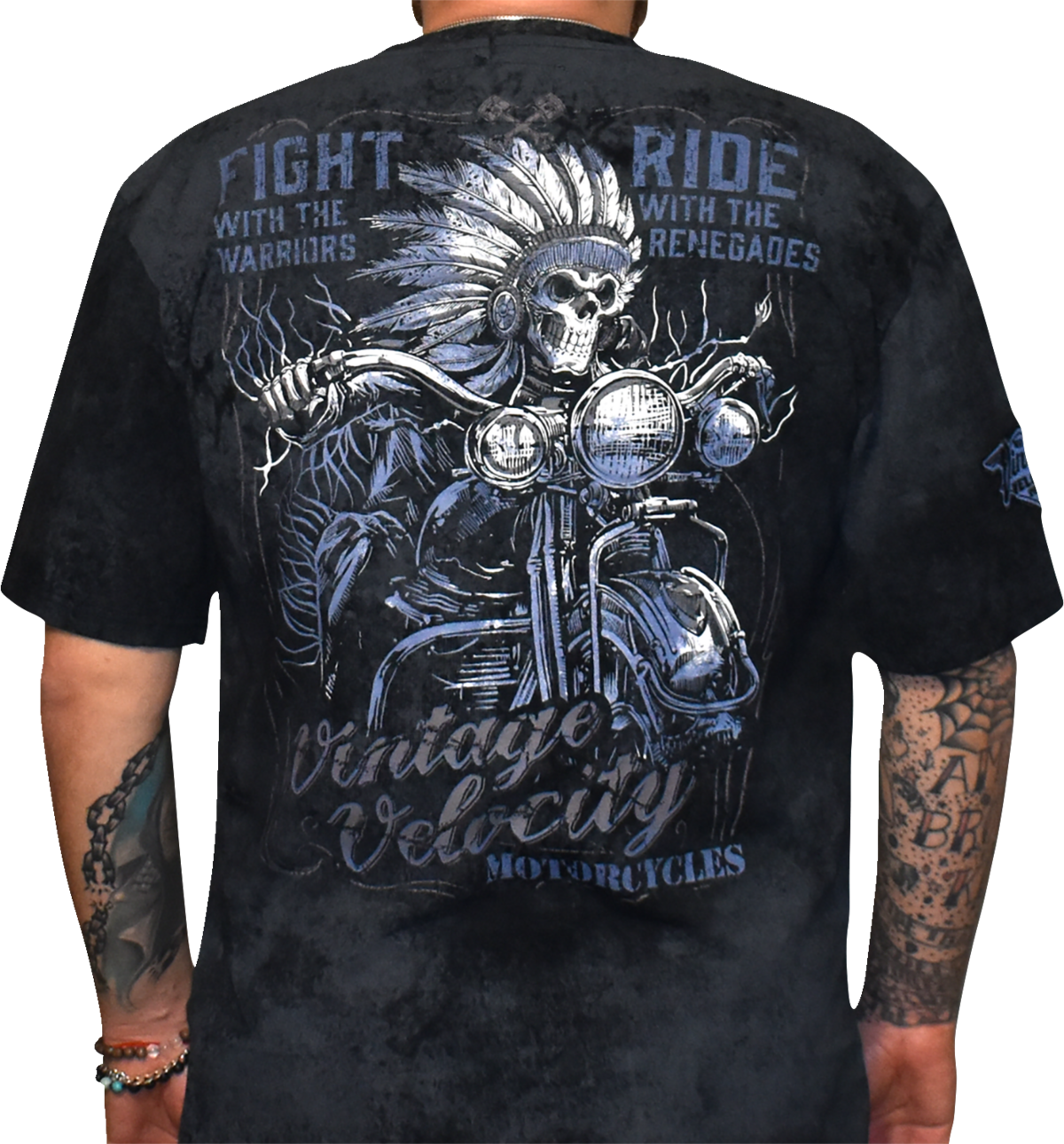 LETHAL THREAT Vintage Velocity Run with the Renegades T-Shirt - Black - 2XL VV40176XXL