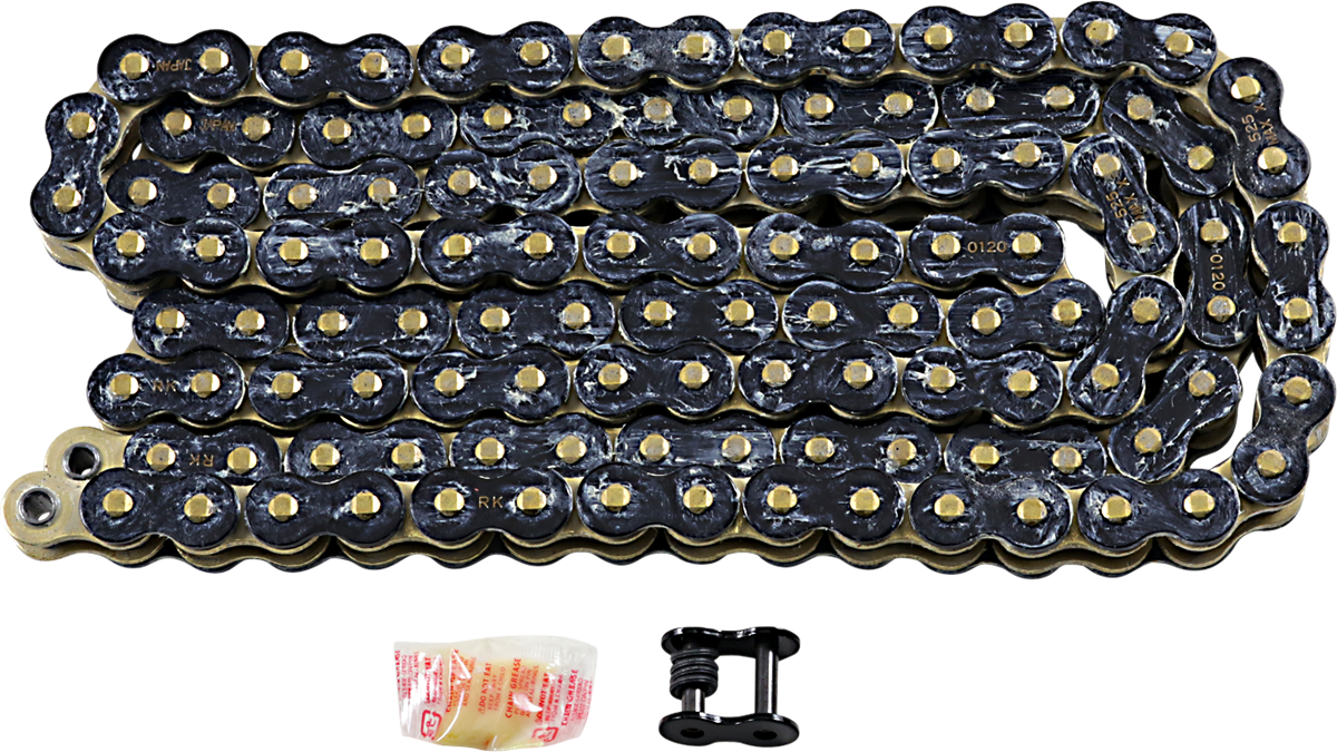 RK 525 Max X - Chain - 150 Links - Black & Gold 525MAXX-150-BG