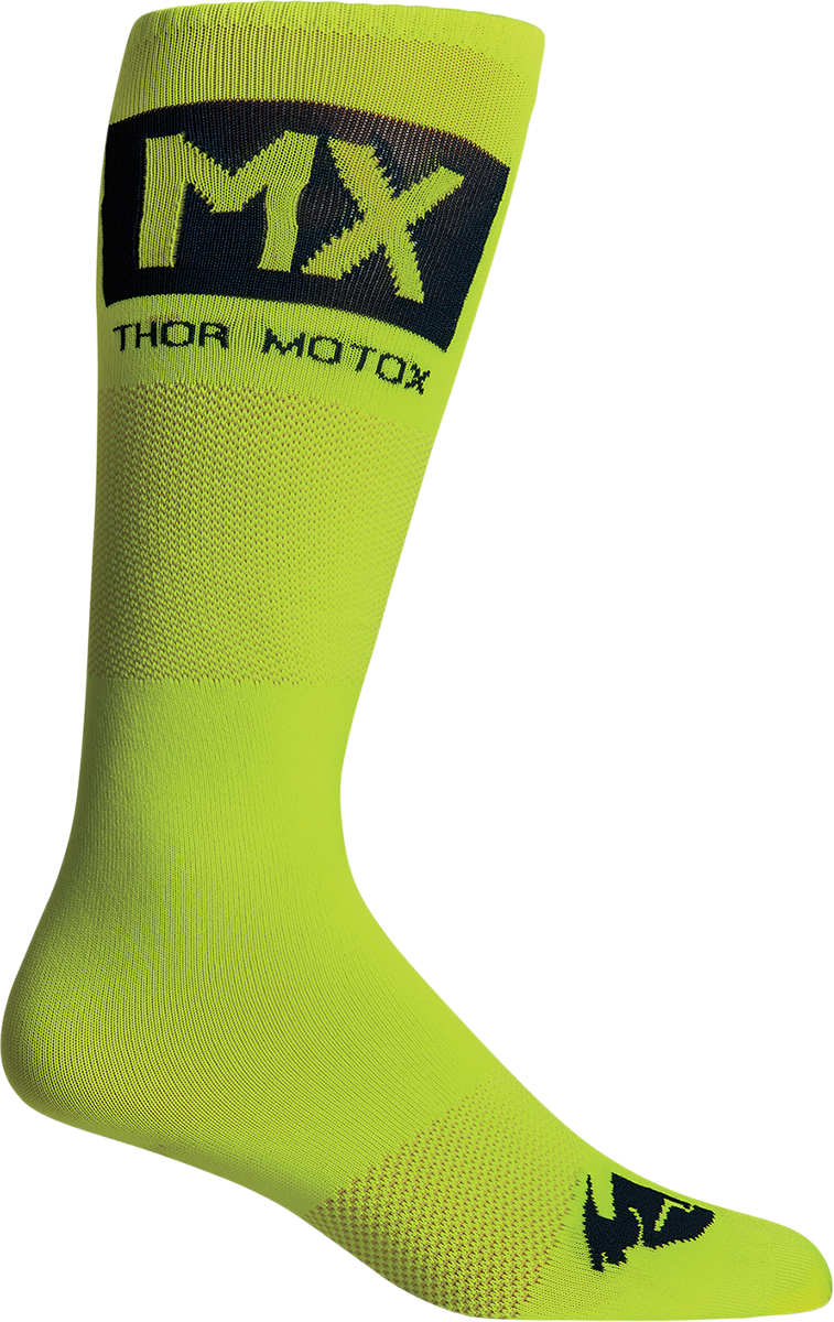 THOR MX Cool Socks - Acid/MIdnight Black - Size 6-9 3431-0665