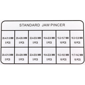 MOOSE RACING Ear Clamp with Jaw Pincer - Assortment - Kit T03-6243K