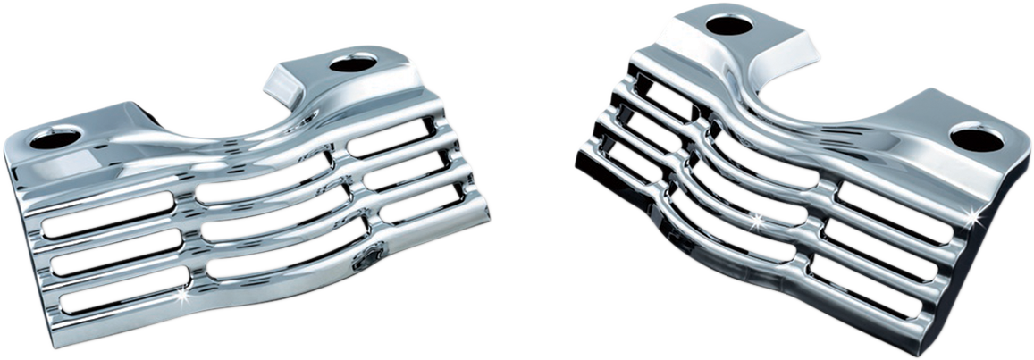 KURYAKYN Spark Plug Cover - Slotted - Chrome 7260