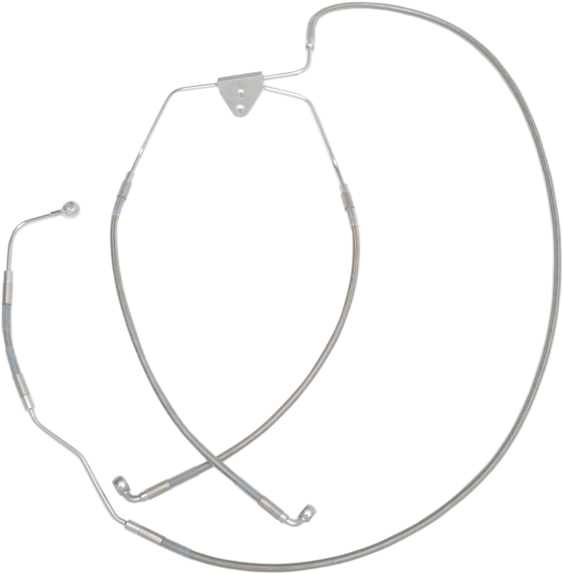 DRAG SPECIALTIES Brake Line - Front (Lower/Mid) - Stainless Steel ACT LOWER/MID LINES 691183