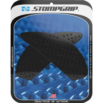 STOMPGRIP Traction Pad Tank Grips - Volcano - Black - GSX-250R 55-10-0152B