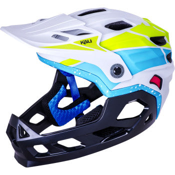 KALI Child Maya Helmet - LTD Race - Matte Gray/Lime/Blue 221924422