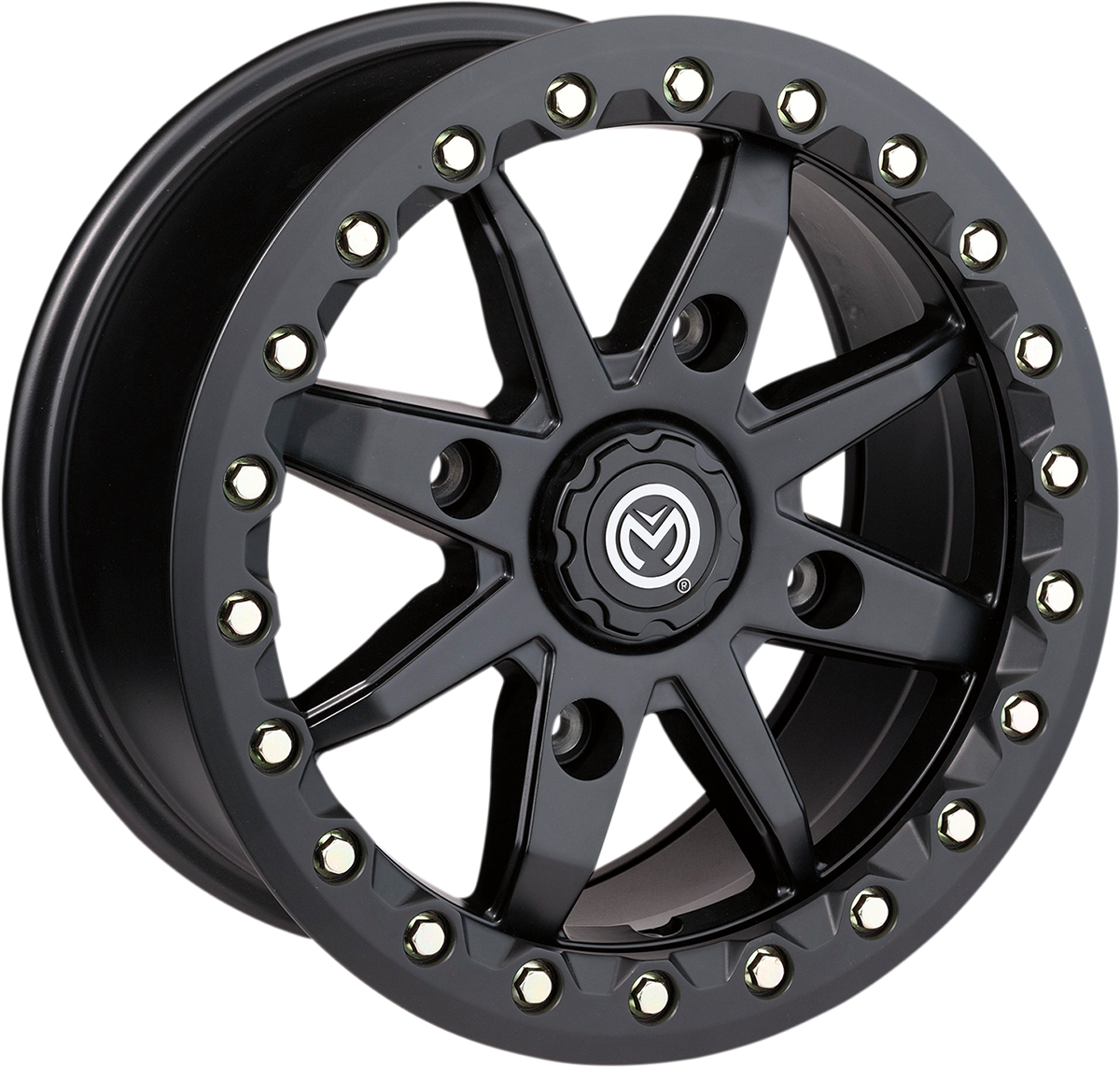 MOOSE UTILITY Wheel - 544X Beadlock - Front/Rear - Black - 14x7 - 4/136 - 5+2 544BL147136SB54