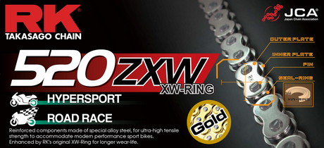 RK 520 ZXW - Sealed Chain - 120 Links GG520ZXW-120