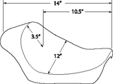 DRAG SPECIALTIES Solo Seat - Smooth - '10-'22 XL 0804-0607