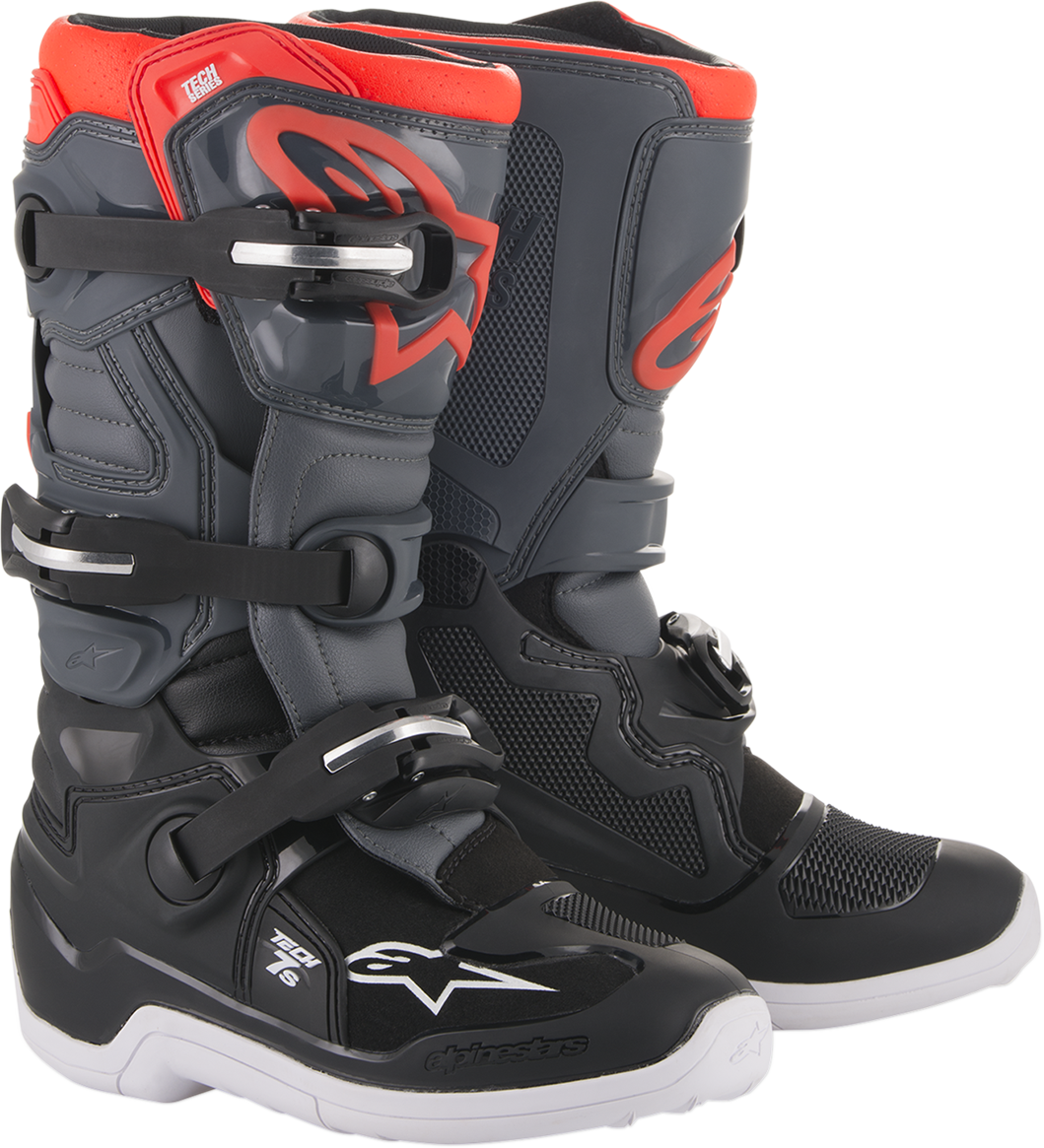 ALPINESTARS Youth Tech 7S Boots - Black/Gray - US 7 201501711337