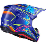 ALPINESTARS SM7 Helmet - Cast - Gloss/Blue/Pink/Yellow Fluo - XL 8302626-7254-XL
