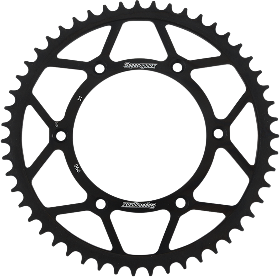 SUPERSPROX Steel Rear Sprocket - 51 Tooth RFE-990-51-BLK