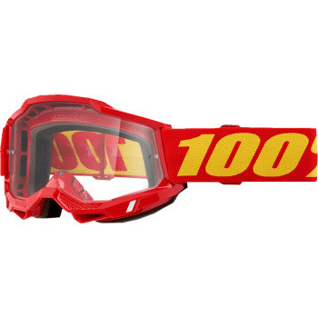 100% Accuri 2 Goggle - Red - Clear 50013-00042
