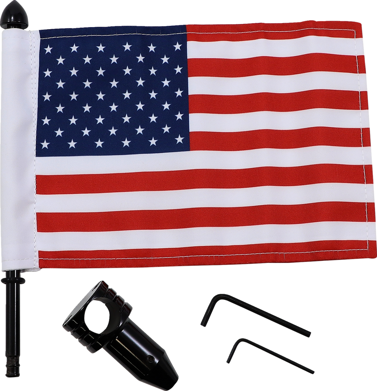 PRO PAD Saddlebag - Fixed Upright Flag Mount - 7/8" Bar - 6" X 9" Flag BRFM-FXD2