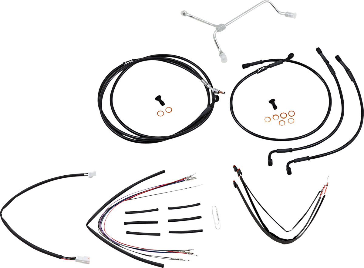 BURLY BRAND Control Kit - 14" Ape Hanger Handlebars B30-1173