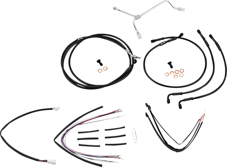 BURLY BRAND Control Kit - 14" Ape Hanger Handlebars B30-1173