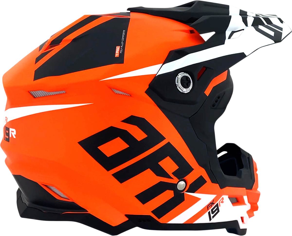 AFX FX-19R Helmet - Racing - Matte Orange - Medium 0110-7084