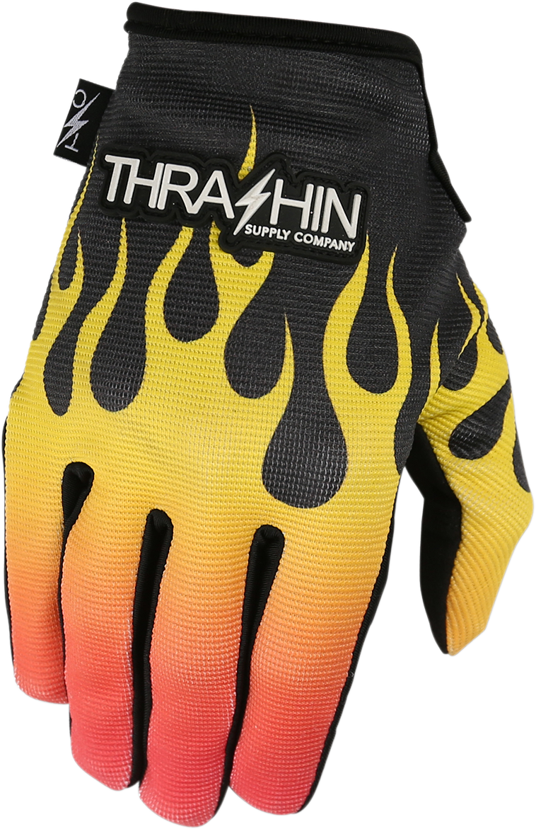 THRASHIN SUPPLY CO. Stealth Gloves - Flame - XL SV1-07-11