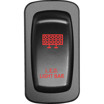 MOOSE UTILITY Switch - Light Bar - Red LLB-CAR-R