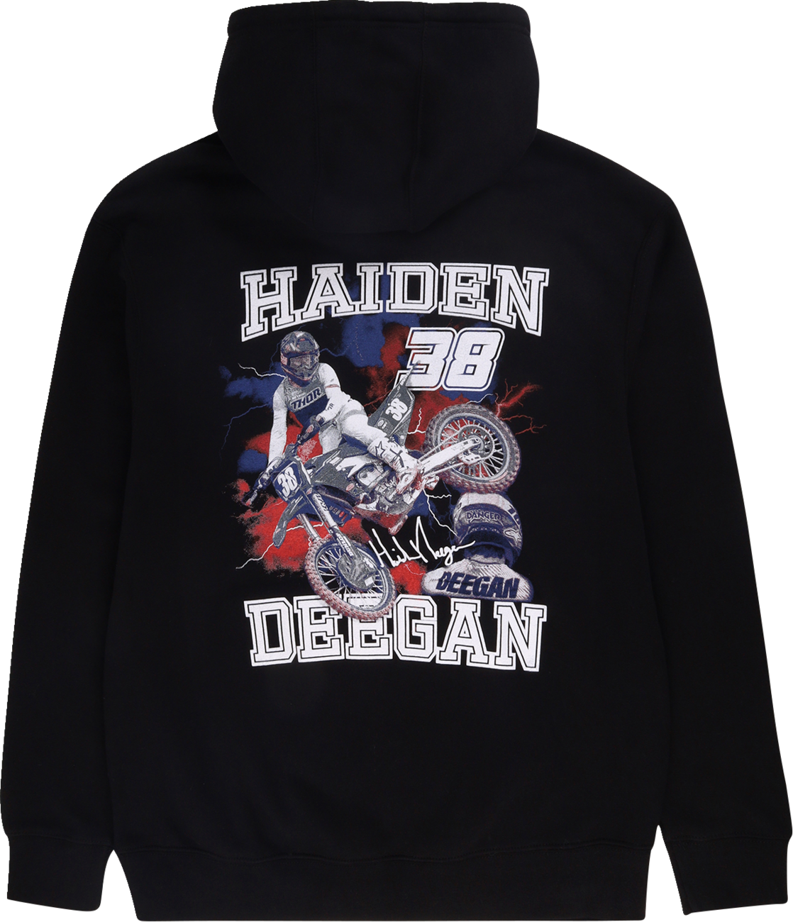 Deegan Apparel 38 Hoodie - Black - Medium DMTFP3004BLKM