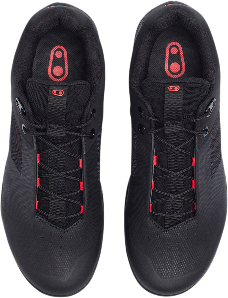 CRANKBROTHERS Mallet Lace Shoes - Black/Red - US 7 MAL01030A-7.0