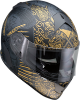 Z1R Warrant Helmet - Sombrero - Black/Gold - Small 0101-14171