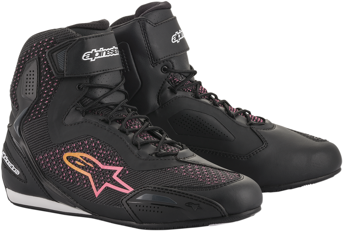 ALPINESTARS Stella Faster-3 Rideknit Shoes - Black/Yellow/Pink - US 8.5 251052014399