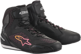 ALPINESTARS Stella Faster-3 Rideknit Shoes - Black/Yellow/Pink - US 8.5 251052014399