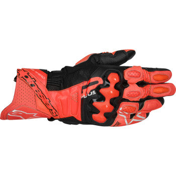 ALPINESTARS GP Plus R V3 Leather Gloves - Bright Red/Fluo Red/Black - Medium 3550825-3097-M