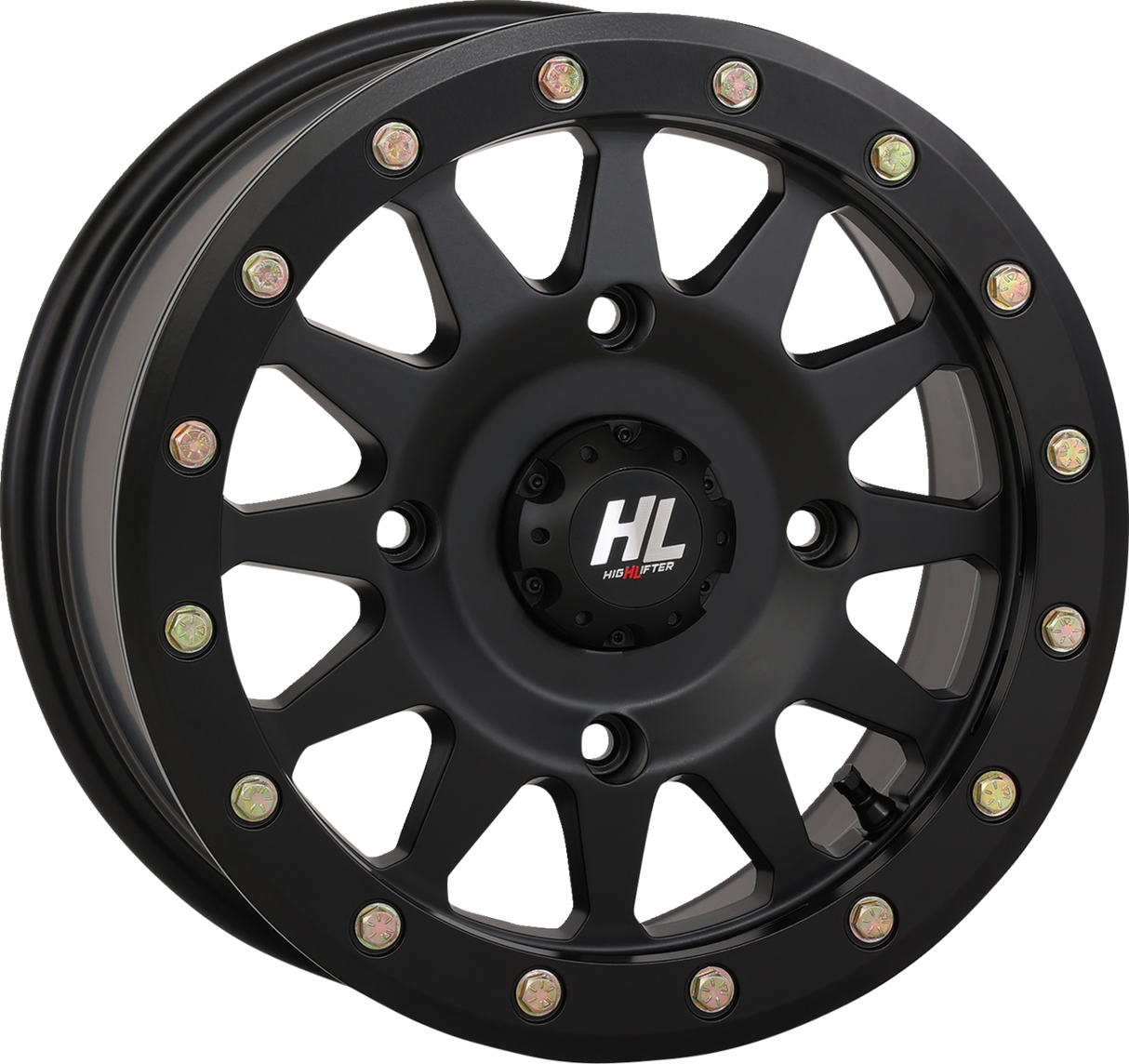 HIGH LIFTER Wheel - HLA1 Beadlock - Front/Rear - Matte Black - 15x7 - 5/4.5 - 5+2 (+40 mm) 15HLA1-1445