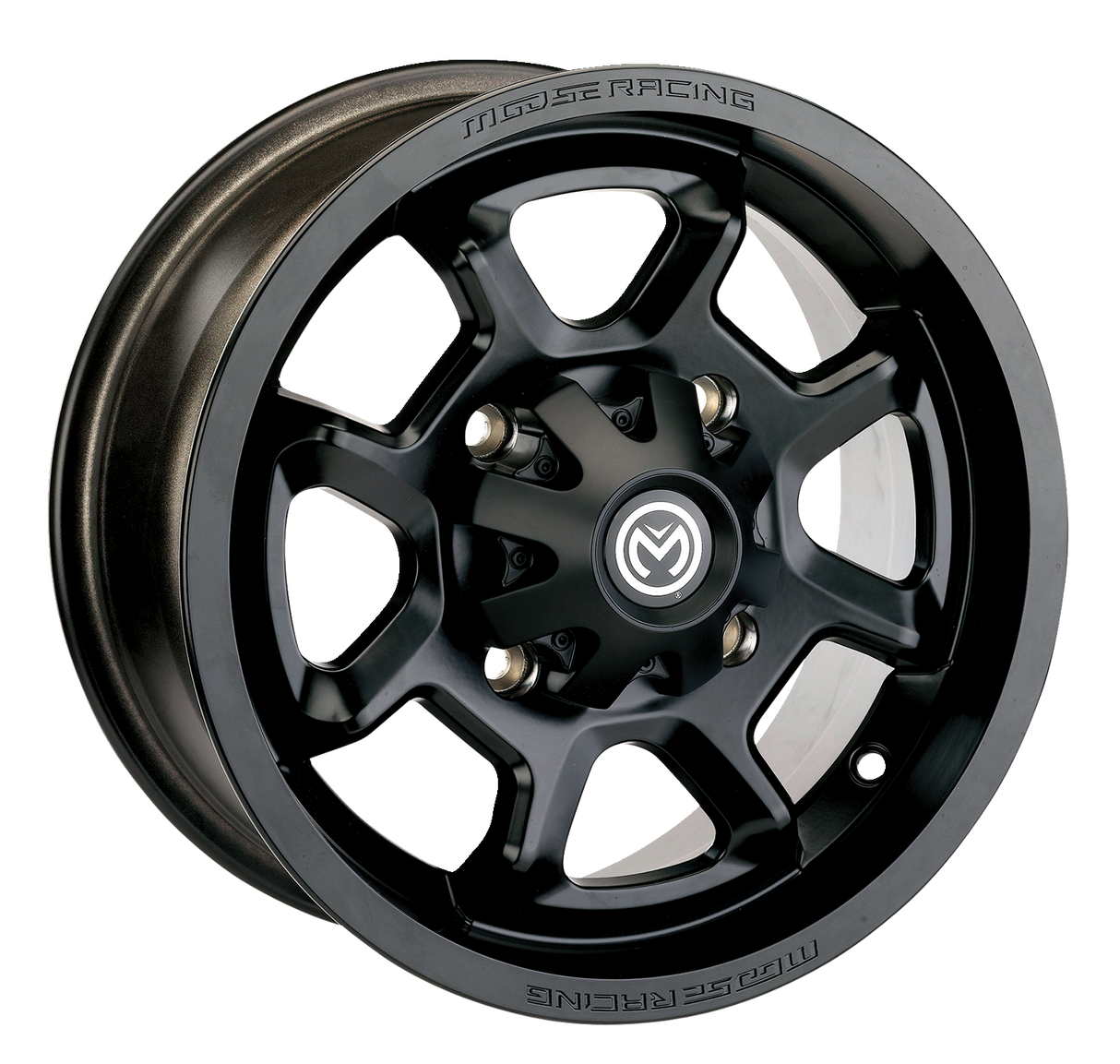 MOOSE UTILITY Wheel - 415X - Rear - Black - 12x8 - 4/110 - 4+4 415MO128110MB4