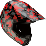 Z1R Youth Rise Helmet - Camo - Red - Small 0111-1264