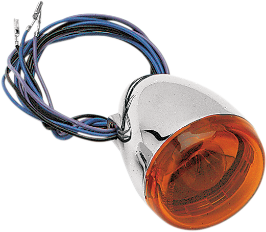 CHRIS PRODUCTS Turn Signal - Chrome/Amber 8501A