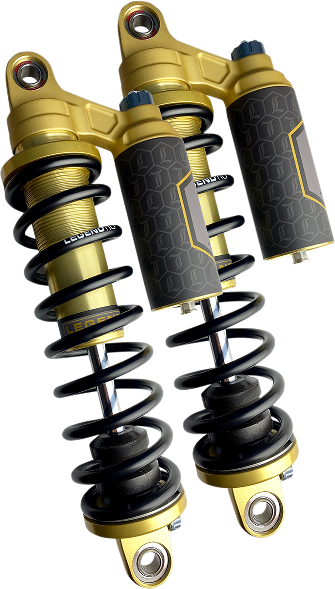 LEGEND SUSPENSION REVO ARC Piggyback Shocks - Heavy Duty - Gold - 14" - '04+ Sportster 1310-1921