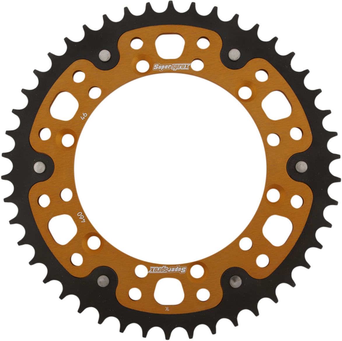 SUPERSPROX Stealth Rear Sprocket - 46 Tooth - Gold - Kawasaki/Suzuki RST-460-46-GLD