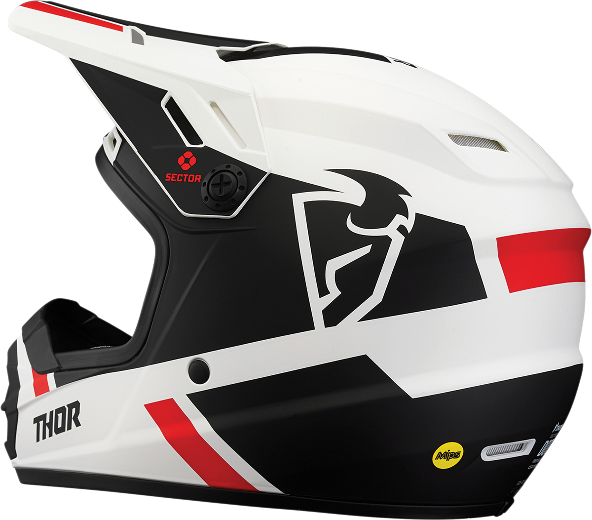 THOR Youth Sector Helmet - Split - MIPS - White/Black - Large 0111-1361