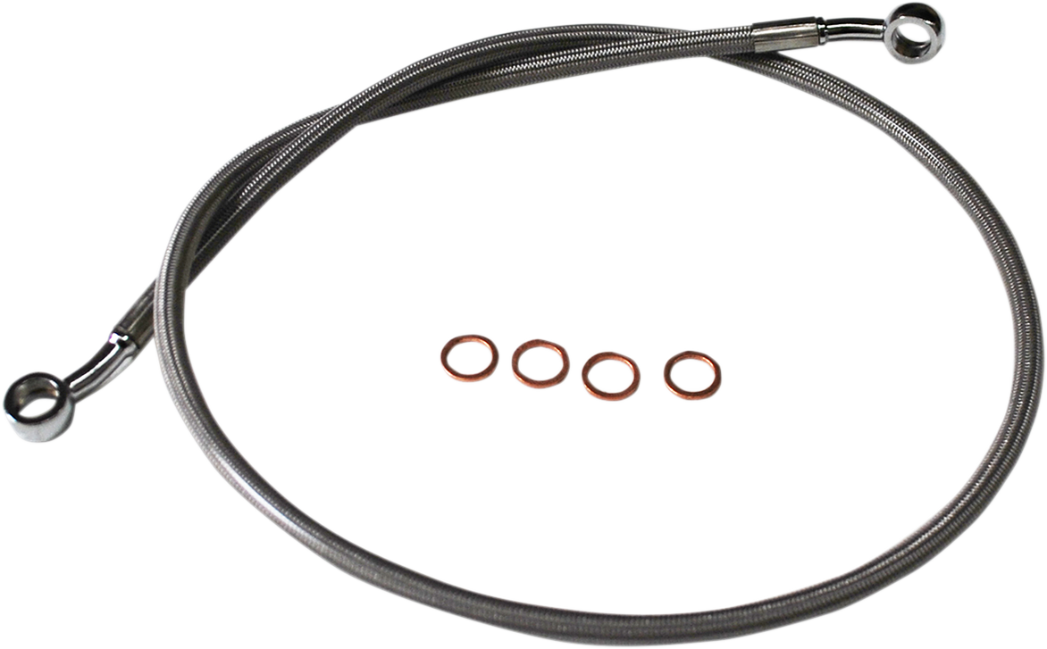 LA CHOPPERS Stainless Brake Line - 15"-17" - Scout LA-8400B16