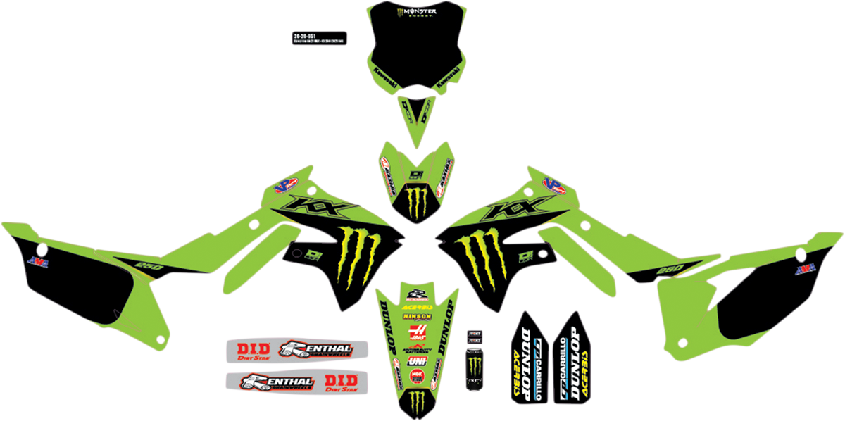 D'COR VISUALS Graphic Kit - Monster Energy 20-20-651