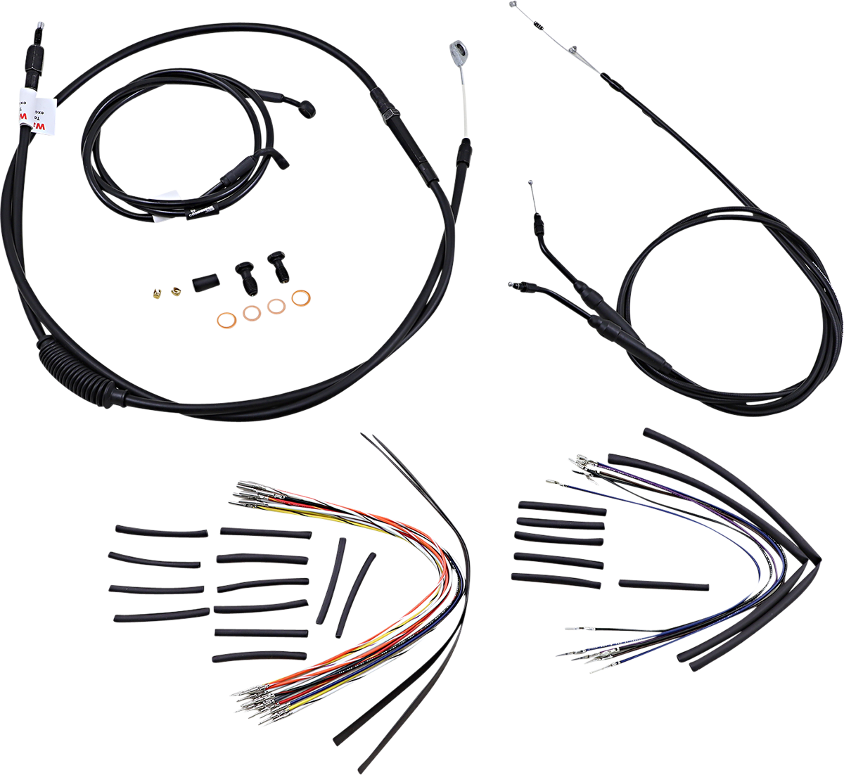 BURLY BRAND Control Kit - 16" Ape Hanger Handlebars B30-1038