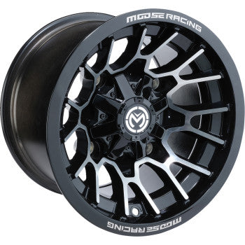 MOOSE UTILITY Wheel - 24X - Rear - Black - 12x8 - 4/156 - 4+4 24128156GBMF4